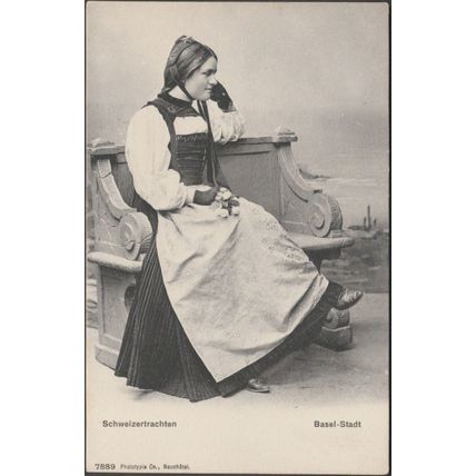 Schweizertrachten, Basel-Stadt, c.1905-10 - Phototypie Co AK