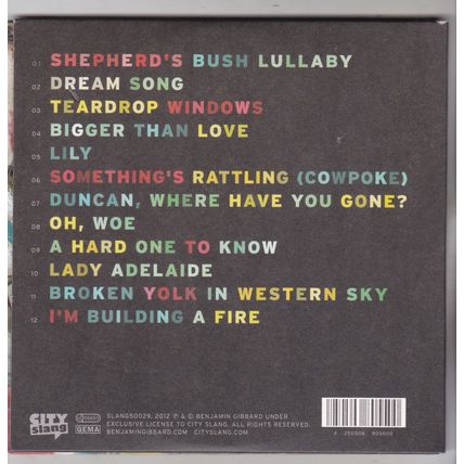 Benjamin Gibbard : Former Lives. (2012) CD Album