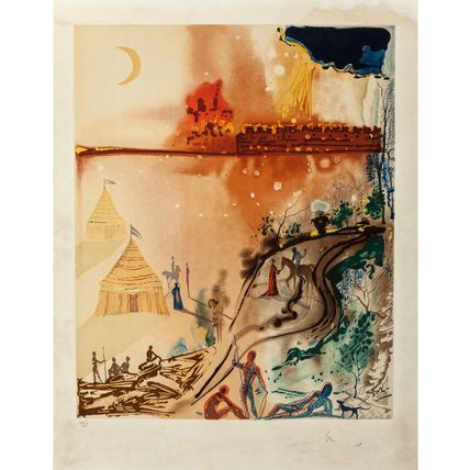 Salvador Dalí Three Plays by the Marquis de Sade 1969 Picture 17 Poster Canvas M