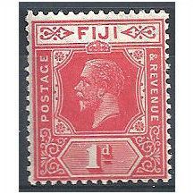 Fiji 1923 SG230 1d Carmine-Red Mounted.Mint.