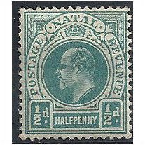 Natal 1904 SG146 1/2d Blue-Green Mounted Mint ..