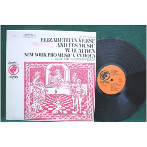 Auden/Pro Musica/Greenberg - Elizabethan Verse & Music - 32 16 0171 - EX