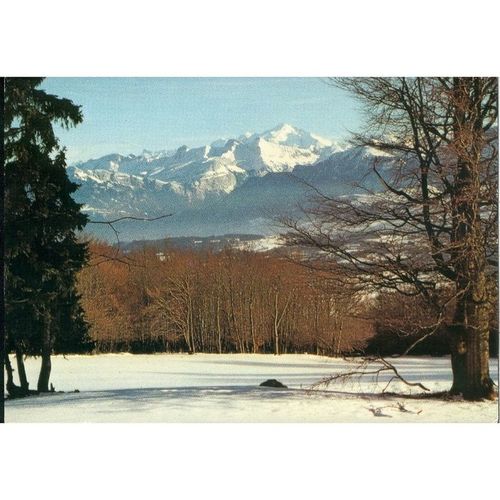 Switzerland PC 1986 - Le Mont-Blanc (4465m) Vue du Mont-Saleve