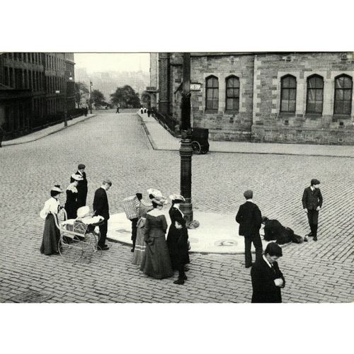 Postcard Edwardian Street Artist Lothian Road Edinburgh 1903