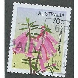AUS 2014 70c (S/A) 'FLORAL EMBLEMS' (PERF 12.5) FINE USED (EBID37-285)