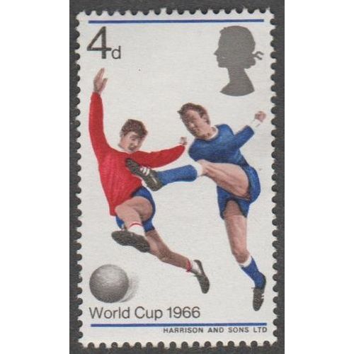 1966 World Cup Football Championship, 4d, Mounted Mint.