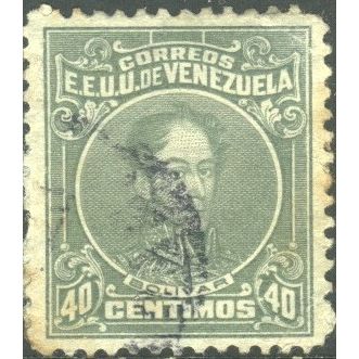 Venezuela 1915 - SG368 - 40c green - Bolivar - used