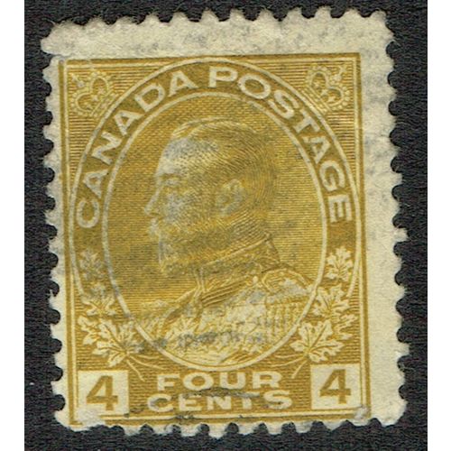 Canada 1922 4c Olive Yellow SG249 AvU