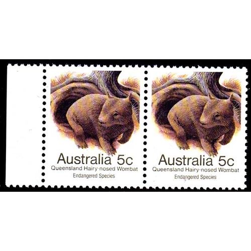 Australia 1981 Endangered Species Wombat 2 x 5c MNH Stamp