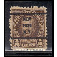 Used 653 1/2c Nathan Hale Barely Clears PreCnx KA8355