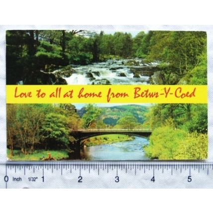 1977 postcard Betws-Y-Coed