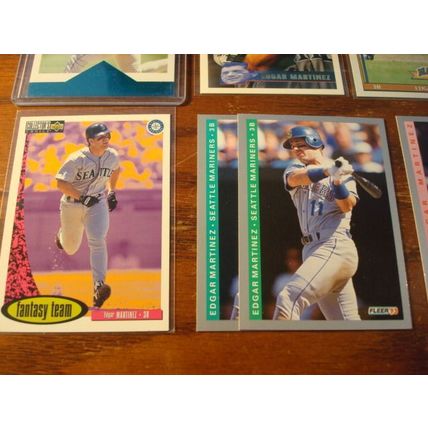1990-1996, 9-Cards, HOF, EDGAR MARTINEZ, Mariners