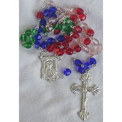 Colorful glass beads Rosary