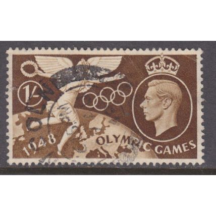 GB 1948 Olympics 1 Shilling brown used SG498
