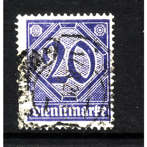 GERMANY 1920 SG O120 20pf BLUE FINE USED
