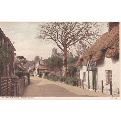 Village & Church Godshill Isle of Wight Postcard (IOW75735)