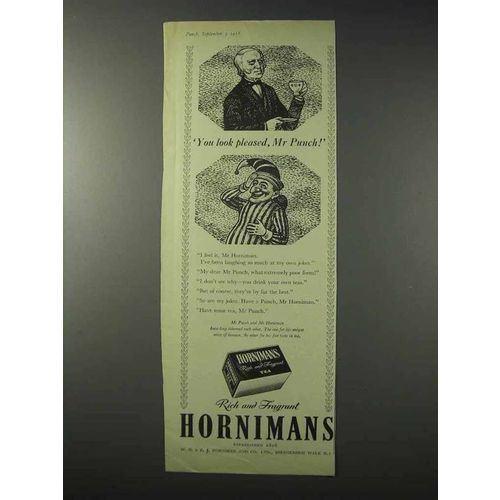 1958 Hornimans Tea Ad - You Look Pleased, Mr. Punch