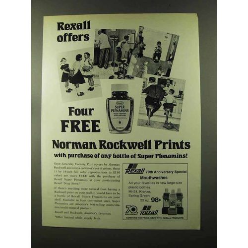 1973 Rexall Super Plenamins Ad - Norman Rockwell