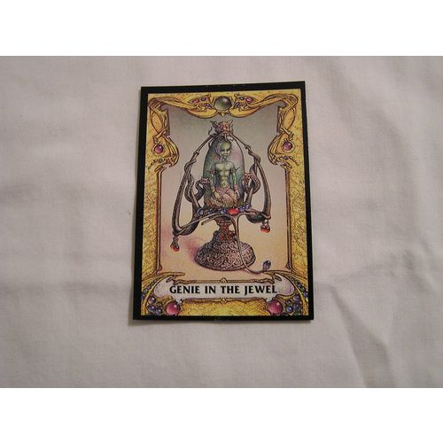 The Genie In the Jewel 1994 Merlin Editions Battlecards TREASURES NO. T-3