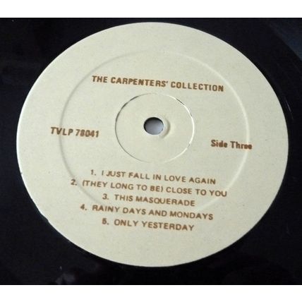 CARPENTERS – THE CARPENTERS COLLECTION – 1978 CANADIAN 2 VINYL LP SET