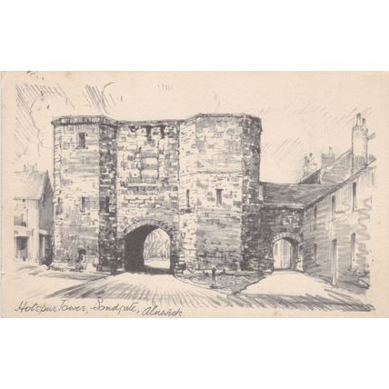 Hotspur Tower Bondgate Alnwick Artist Unknown Postcard posted VGC