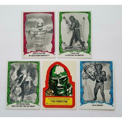 1980 "You'll Die Laughing" 4 Cards plus 1 Sticker in NM Condition "You Pick Lot"