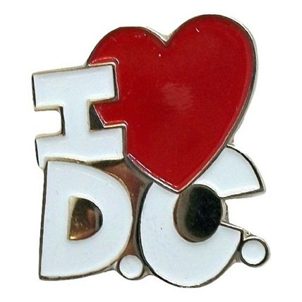 I Love D.C. Hat Tac or Lapel Pin