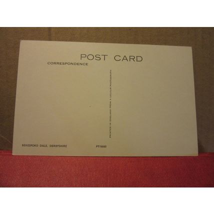 BERESFORD DALE, DERBYSHIRE. unused postcard =