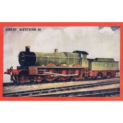 Great Western Railway 4-6-0 Train Wrench Series Vintage Postcard