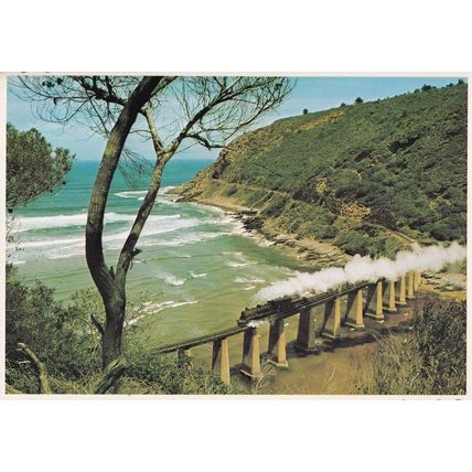 Railway Bridge Kasimans River Wilderness Cape South Africa Postcard