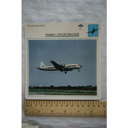 Douglas C-118 Liftmaster - USA - Transport & Utility - Collectors Club Card