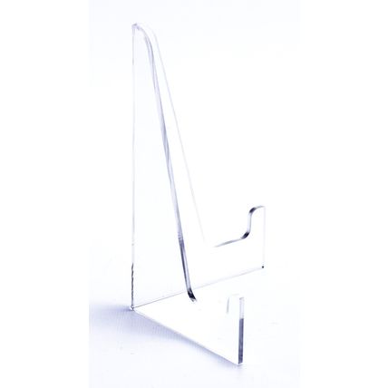 Medium Fixed Acrylic Clear Display Stand : For Items 13cm-24cm: Plate, Photo etc