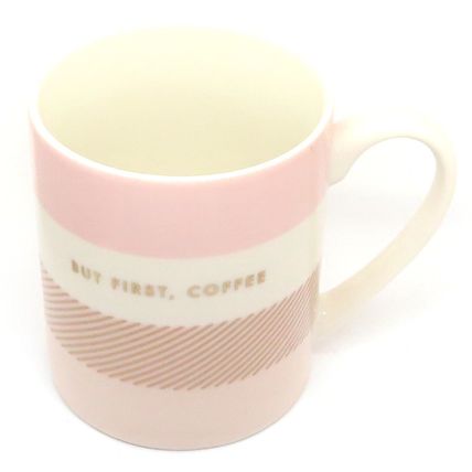 But First, Coffee Mug Fine China Pastel Pinks 9 CM - Comes Boxed