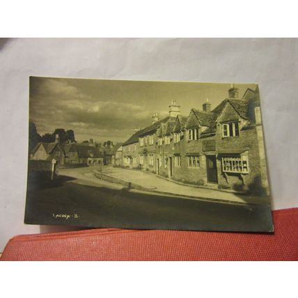 THE VILLAGE, LACOCK, WILTSHIRE. unused postcard RP by W A Call #