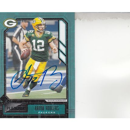 AARON ROGERS 2020 AUTOGRAPHED GREEN BAY PACKERS SB CHAMPION MVP QUARTERBACK CARD