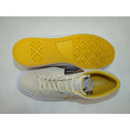 New Mens 11.5 Converse One Star Suede OX Vanilla Solar Power Shoes $80 159814C