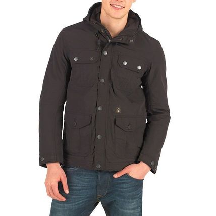 Duck & Cover Baldwin hooded padded jacket Medium Black BNWT -80%