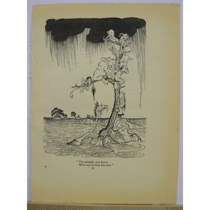 THE ANIMALS YOU KNOW....' A RACKHAM, Book Illustration, c1914