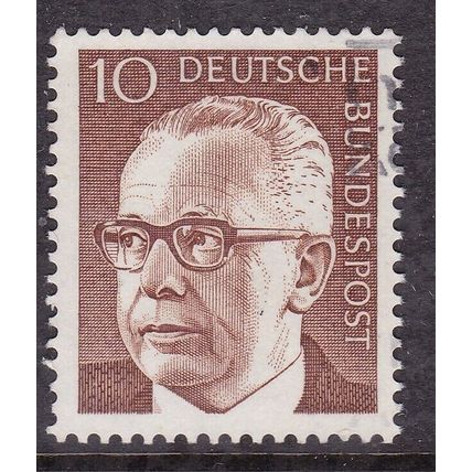 Germany 1970 President Heinemann 10pf Fine Used SG 1536 VGC