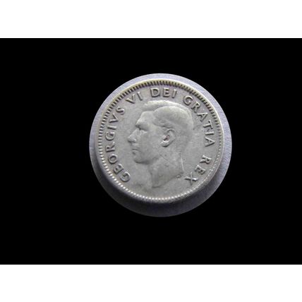 1949 Canada 10c Coin King George VI Silver Dime Circulated #73