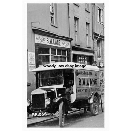 rp16990 - B W Lane , Pork Butchers Van , Daventry & Woodford - print 6x4