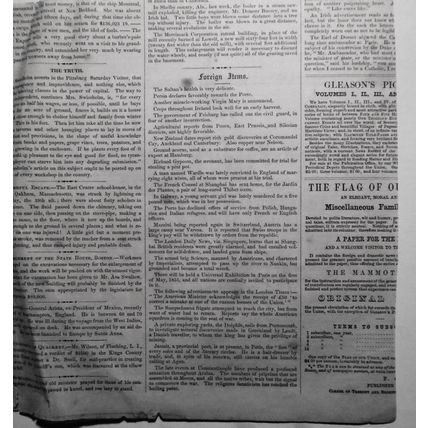 "Banner Presentation, At Marblehead, Mass" - 1853 Gleason's Pictorial.