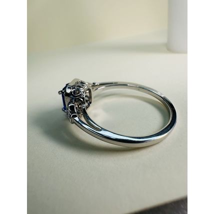 Bomb Party Sz10 Revealed BP Ring Fashion Jewelry RBP Brilliant Blue Rhodium P
