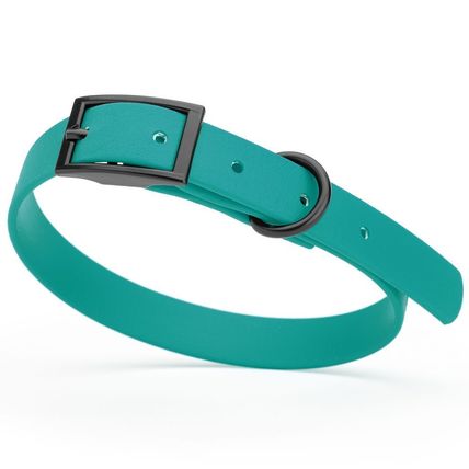 Dog Pet Waterproof Collar - W5/8" x L12"-15" - Blue Aqua