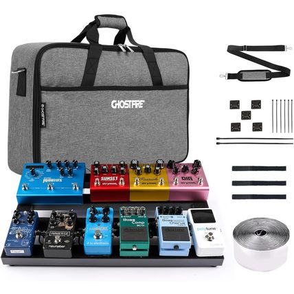 Ghost Fire Guitar Pedal Board Aluminum Alloy 1.76Lb Super Light Effect Pedalboar