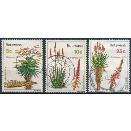 Christmas: 3 Values - Botswana 1975 - FH - MiNr 354/5 & 357
