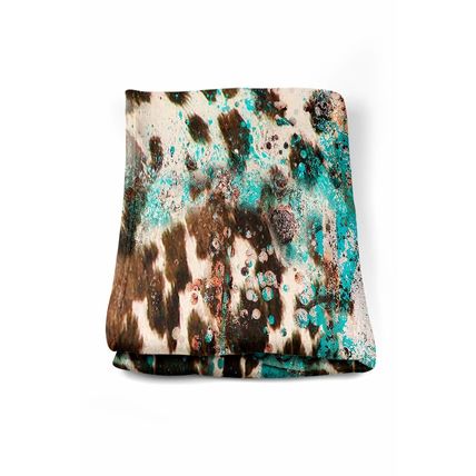 Multicolour Western Style Pattern Large Flannel Blanket