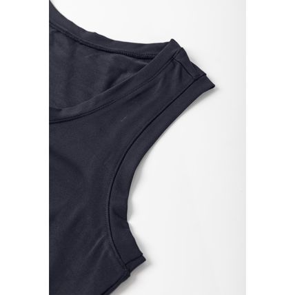 Black Casual Tank Style Tie Waist Pocketed Jogger Jumpsuit