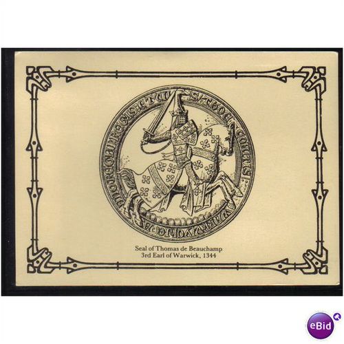 1984 SEAL OF THOMAS DE BEAUCHAMP/ ARMS SHAKESPEARE FDI