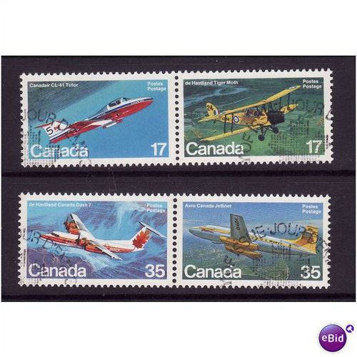 CANADA 1981 CANADIAN AIRCRAFT SET 4 VALS FINE USED